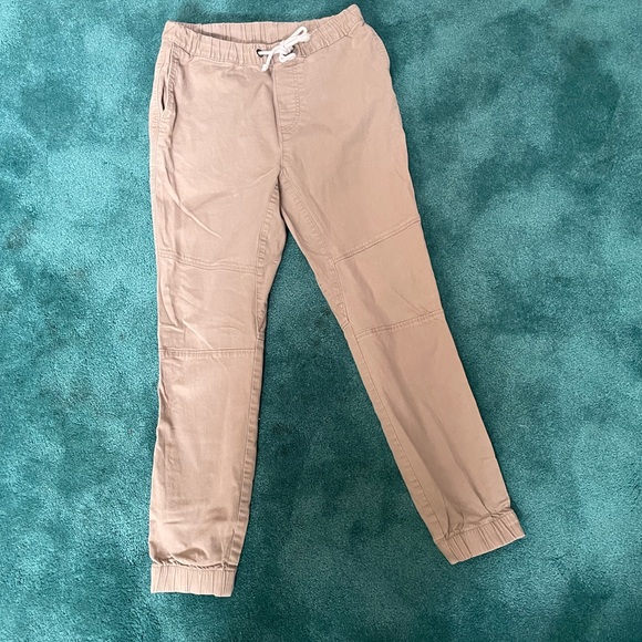 H&M joggers, tan color , very comfortable, have been worn - Picture 1 of 3